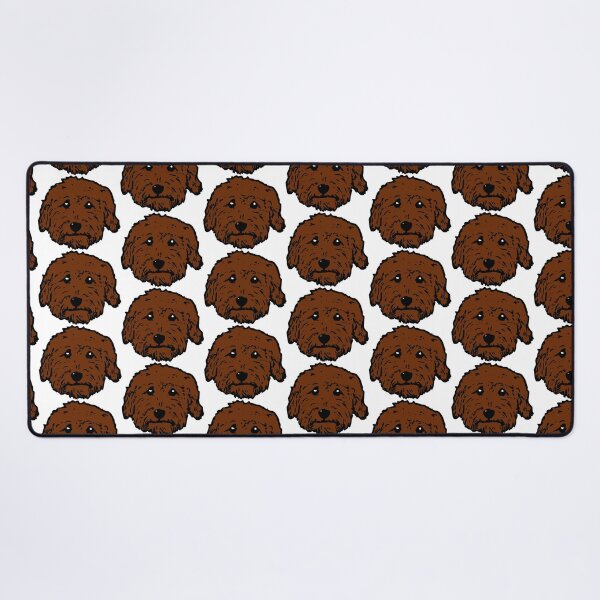 Item preview, Poodle - Goldendoodle! Labradoodle! Adorable doodle teddy bear dog - in chocolate brown, dark brown dog designed and sold by smooshfaceutd.