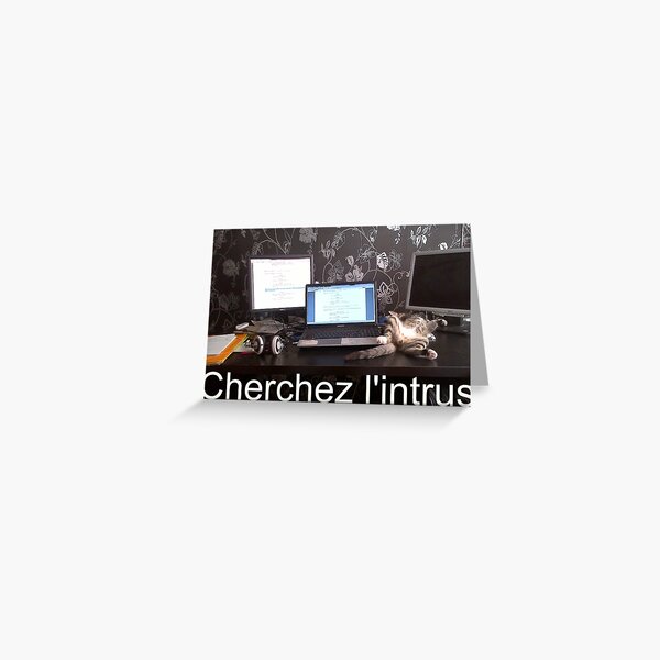 Cherchez l'intrus Greeting Card