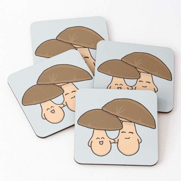 Item preview, Cuddly Porcini Mushrooms designed and sold by stickerbyginger.
