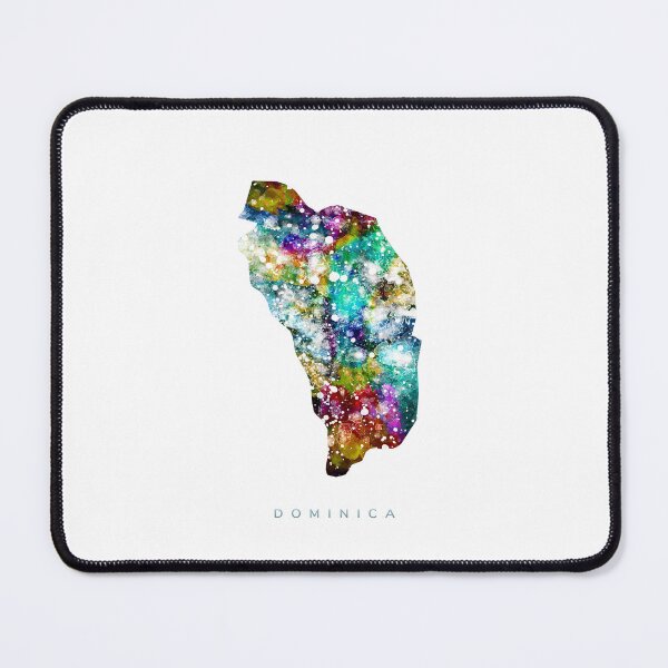 Item preview, Dominica Map Watercolor Painting designed and sold by InkistPrints.