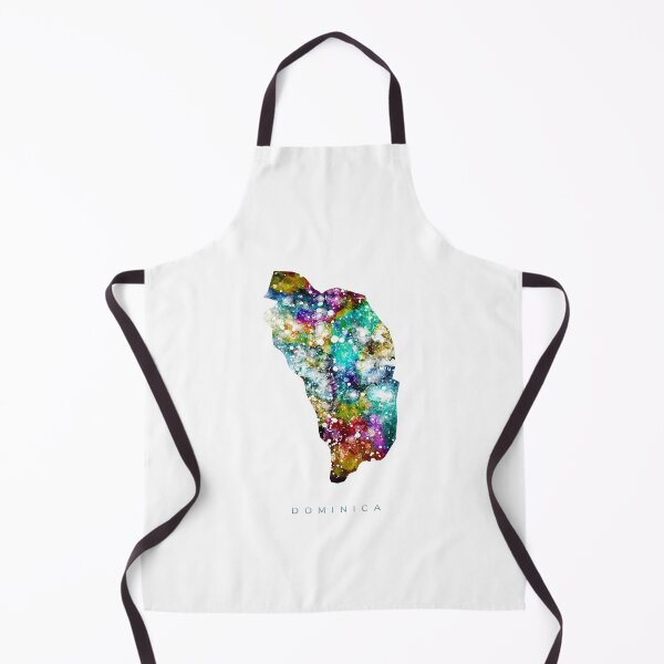 Item preview, Dominica Map Watercolor Painting designed and sold by InkistPrints.