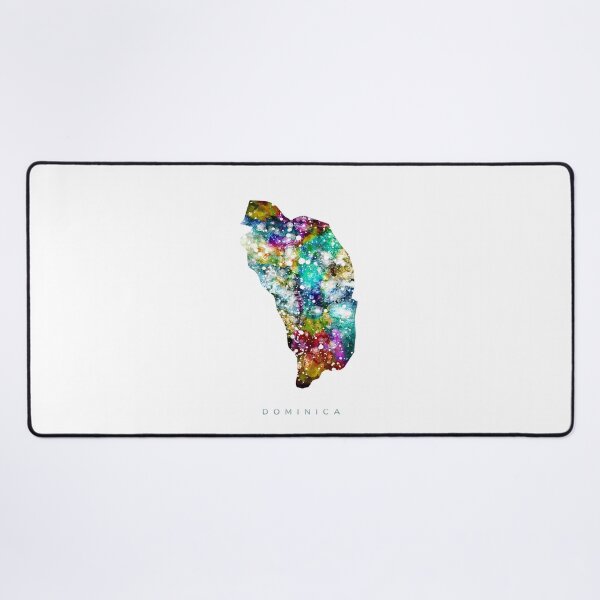 Item preview, Dominica Map Watercolor Painting designed and sold by InkistPrints.