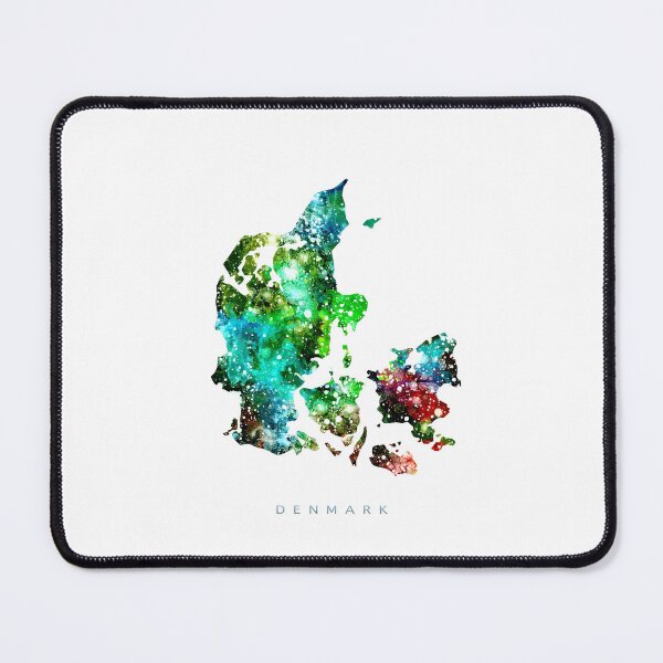 Item preview, Denmark Map Watercolor Painting designed and sold by InkistPrints.