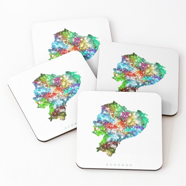 Item preview, Ecuador Map Watercolor Painting designed and sold by InkistPrints.