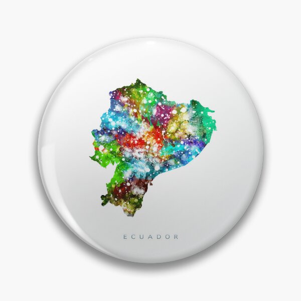 Item preview, Ecuador Map Watercolor Painting designed and sold by InkistPrints.