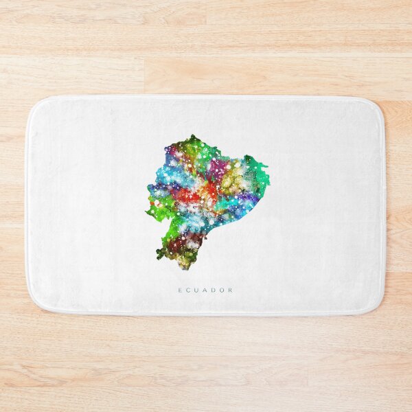Item preview, Ecuador Map Watercolor Painting designed and sold by InkistPrints.