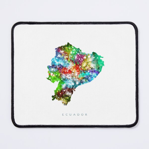 Item preview, Ecuador Map Watercolor Painting designed and sold by InkistPrints.