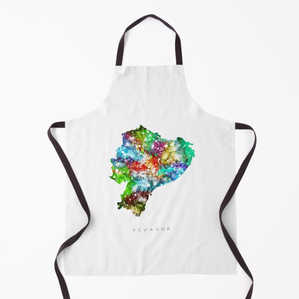 Item preview, Ecuador Map Watercolor Painting designed and sold by InkistPrints.