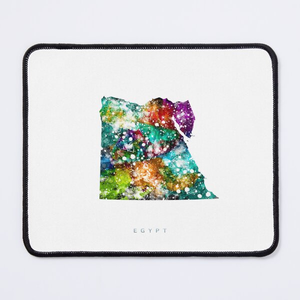 Item preview, Egypt Map Watercolor Painting designed and sold by InkistPrints.