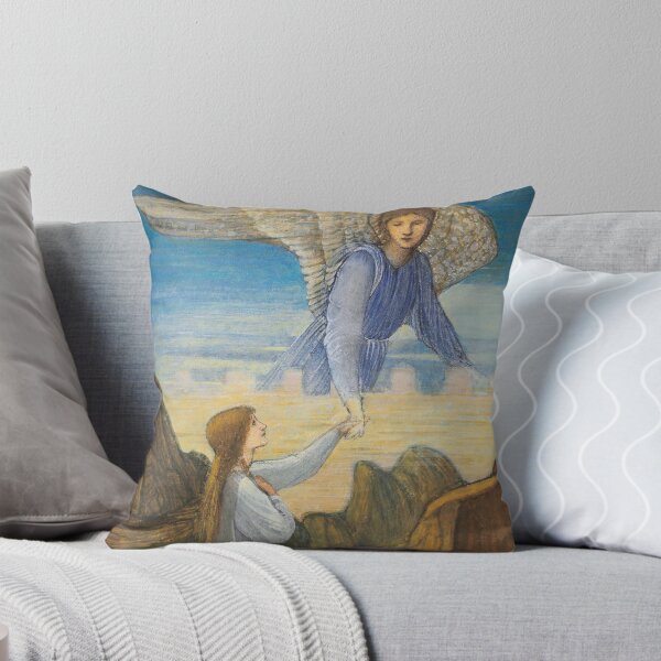 Item preview, The Guardian Angel | Edward Coley Burne-Jones | 1890 Pre-Raphaelite Art designed and sold by CJET.
