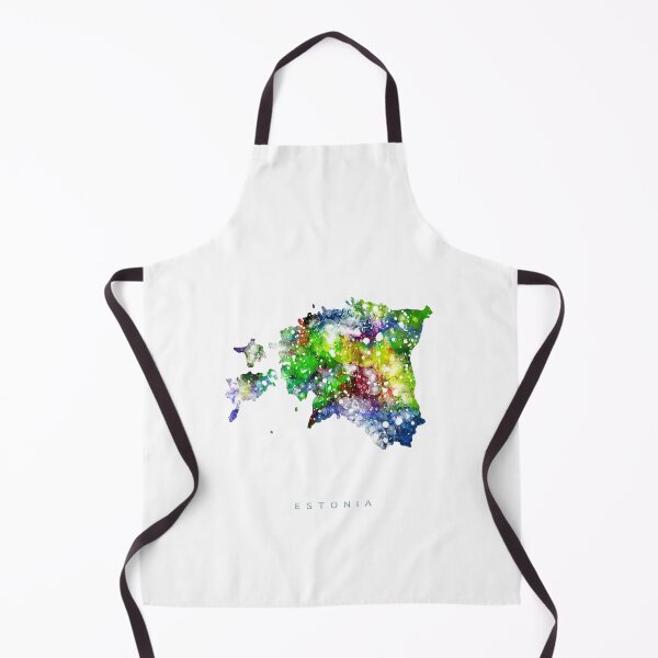 Item preview, Estonia Map Watercolor Painting designed and sold by InkistPrints.