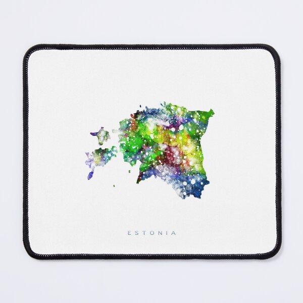 Item preview, Estonia Map Watercolor Painting designed and sold by InkistPrints.