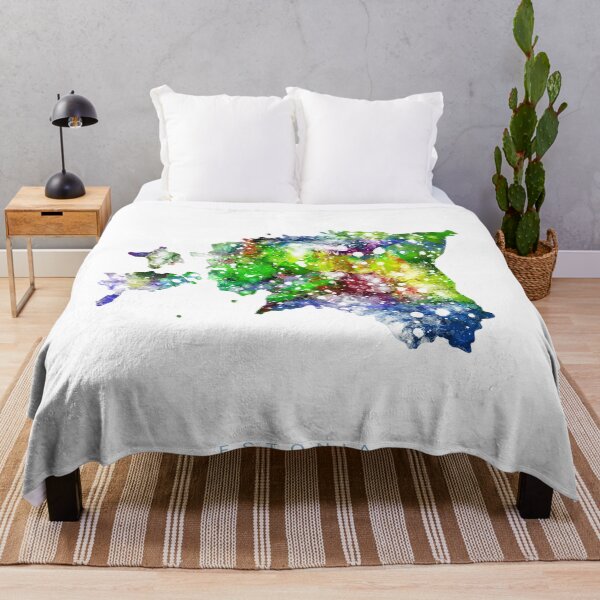 Item preview, Estonia Map Watercolor Painting designed and sold by InkistPrints.