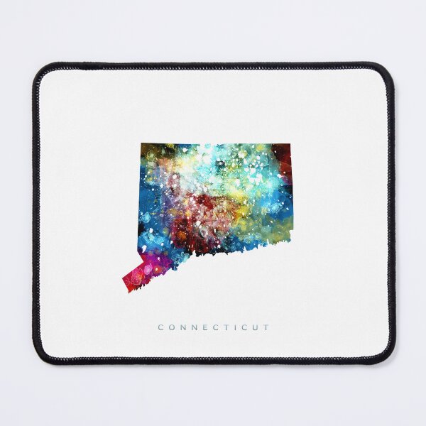 Item preview, Connecticut Map Watercolor Painting designed and sold by InkistPrints.