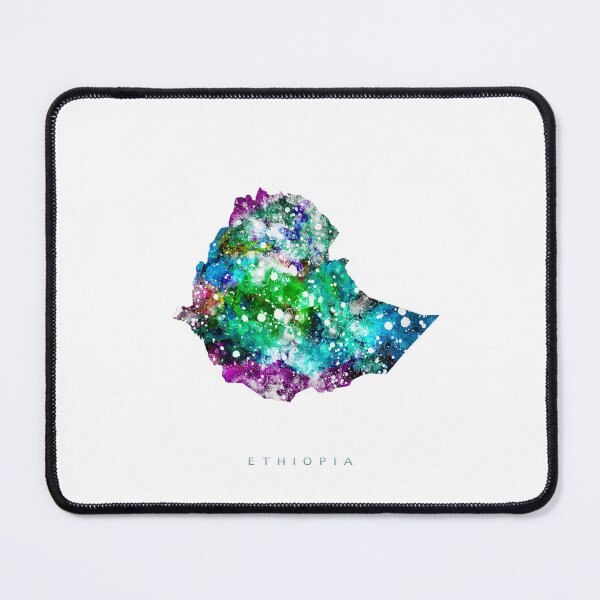 Item preview, Ethiopia Map Watercolor Painting designed and sold by InkistPrints.