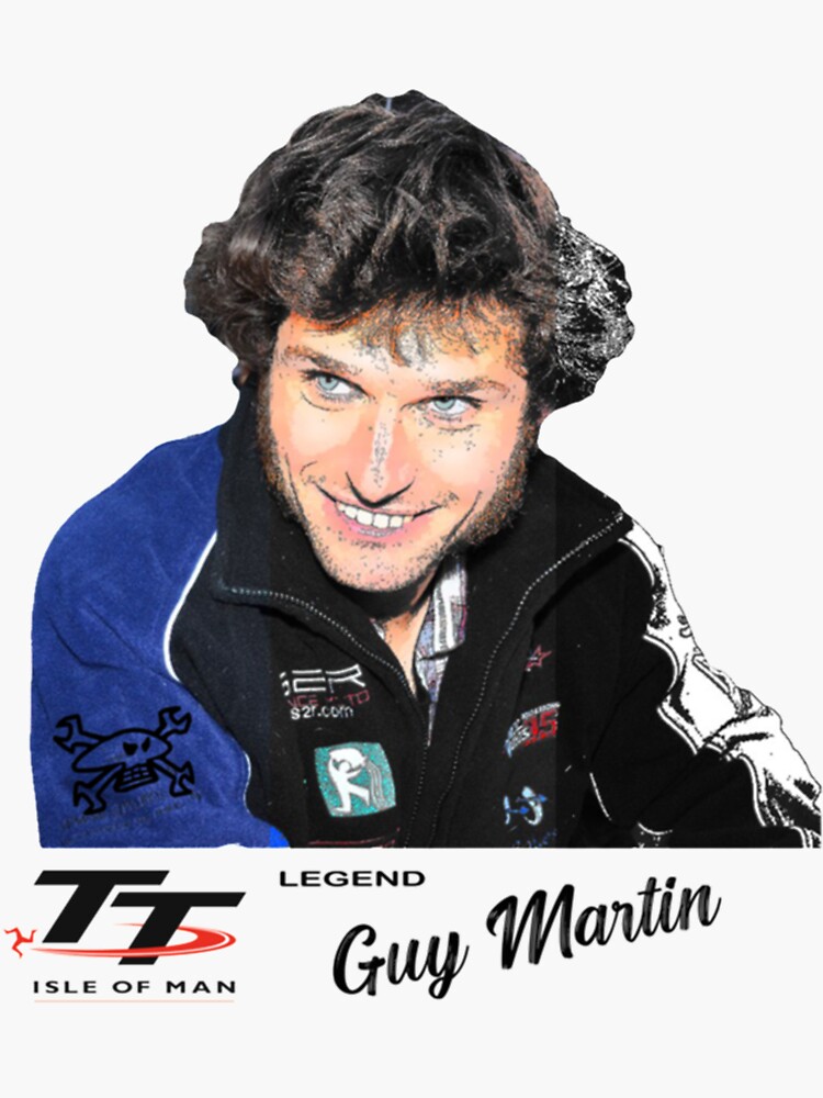 "Guy Martin TT Legend motorbikes " Sticker for Sale by DarlingJewelry