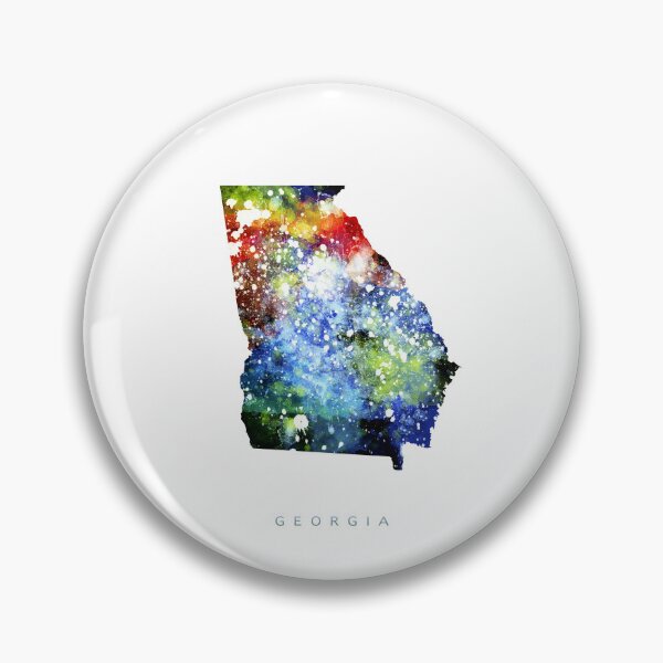Item preview, Georgia Map Watercolor Painting designed and sold by InkistPrints.