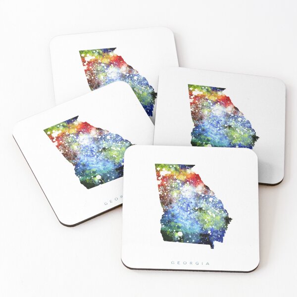 Item preview, Georgia Map Watercolor Painting designed and sold by InkistPrints.