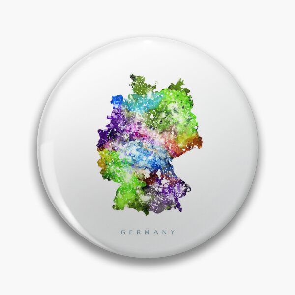 Item preview, Germany Map Watercolor Painting designed and sold by InkistPrints.