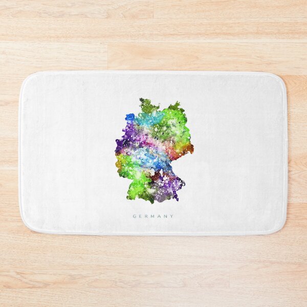 Item preview, Germany Map Watercolor Painting designed and sold by InkistPrints.