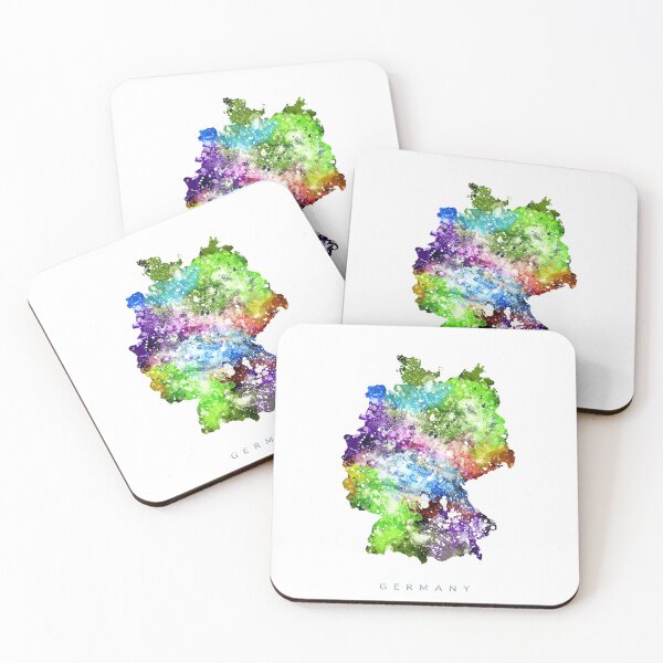 Item preview, Germany Map Watercolor Painting designed and sold by InkistPrints.