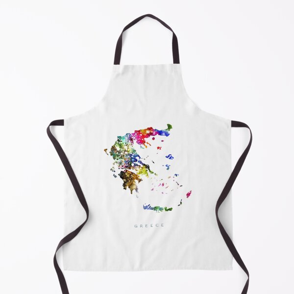 Item preview, Greece Map Watercolor Painting designed and sold by InkistPrints.