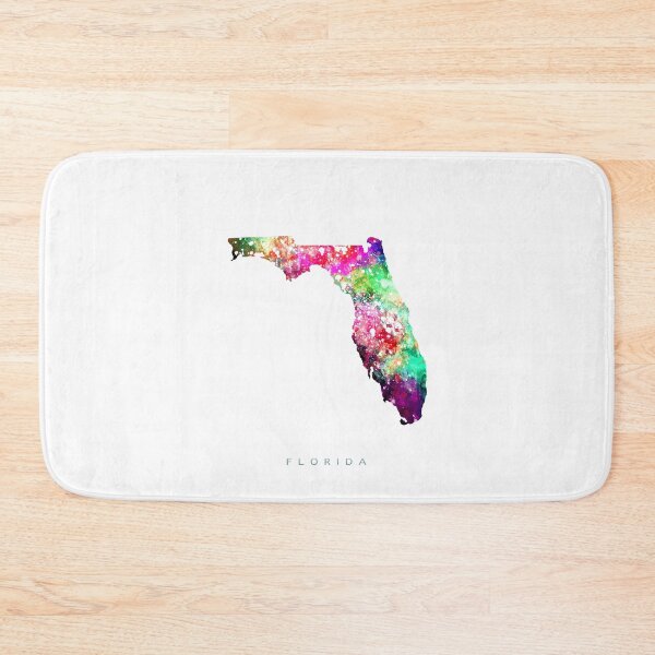 Item preview, Florida Map Watercolor Painting designed and sold by InkistPrints.