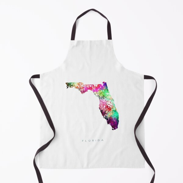 Item preview, Florida Map Watercolor Painting designed and sold by InkistPrints.