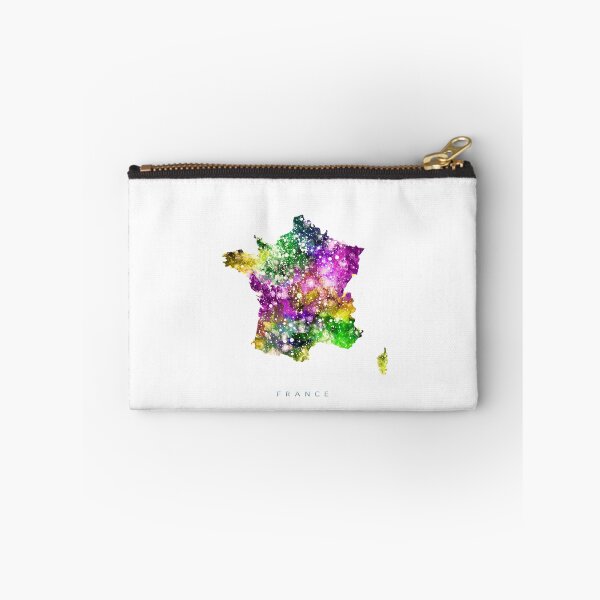 Item preview, France Map Watercolor Painting designed and sold by InkistPrints.