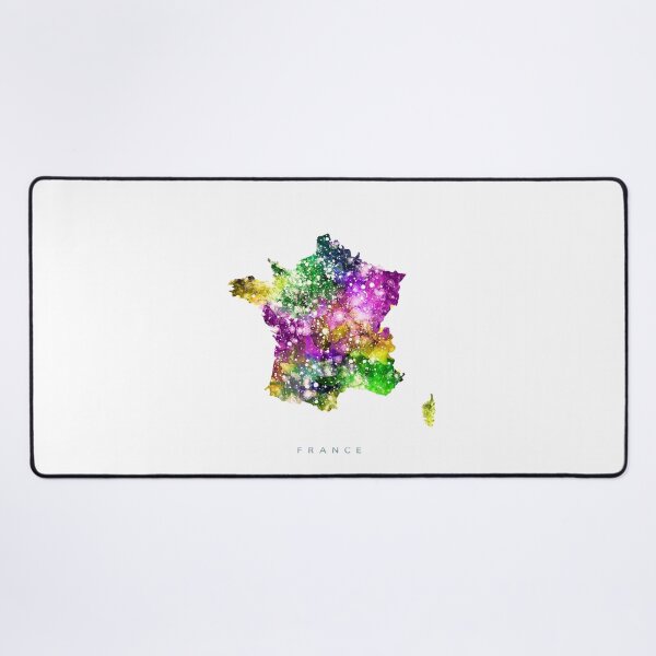 Item preview, France Map Watercolor Painting designed and sold by InkistPrints.