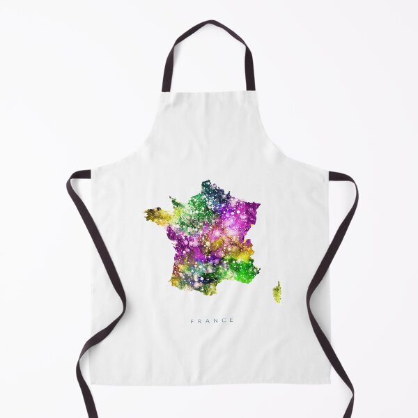 Item preview, France Map Watercolor Painting designed and sold by InkistPrints.