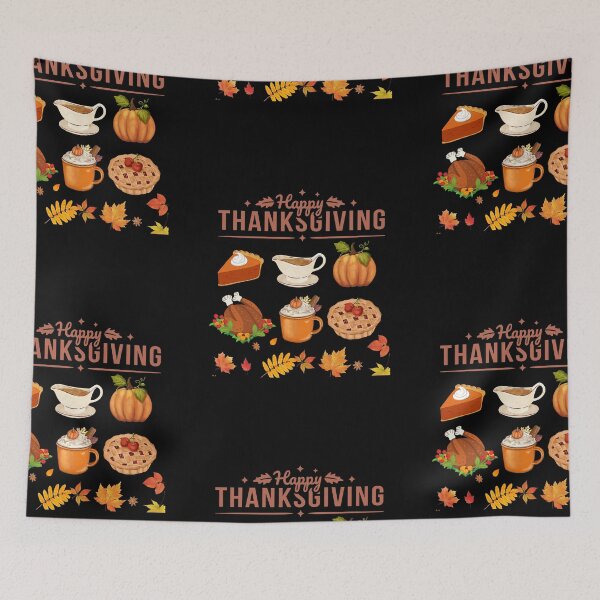 Item preview, Happy Thanksgiving Dinner Menu designed and sold by moderncrazeshop.