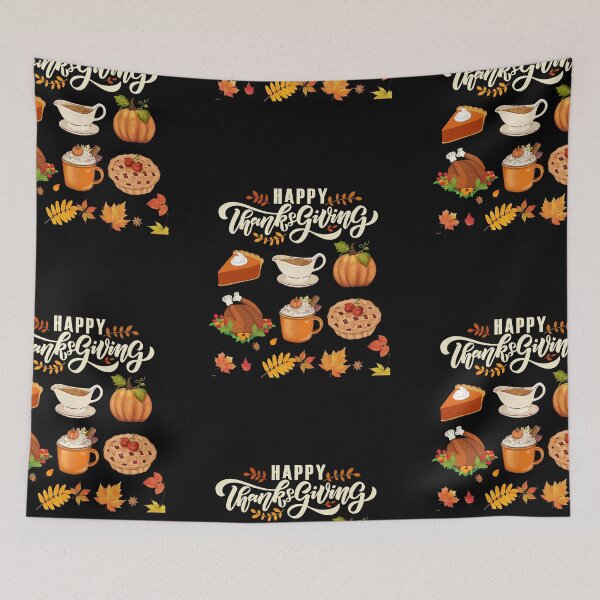 Item preview, Happy Thanksgiving Dinner Menu designed and sold by moderncrazeshop.