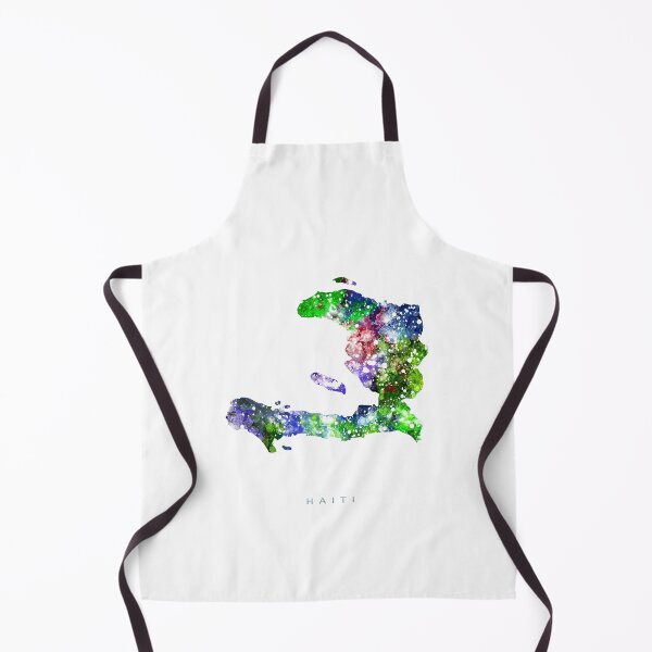 Item preview, Haiti Map Watercolor Painting designed and sold by InkistPrints.