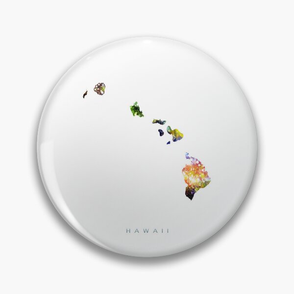 Item preview, Hawaii Map Watercolor Painting designed and sold by InkistPrints.