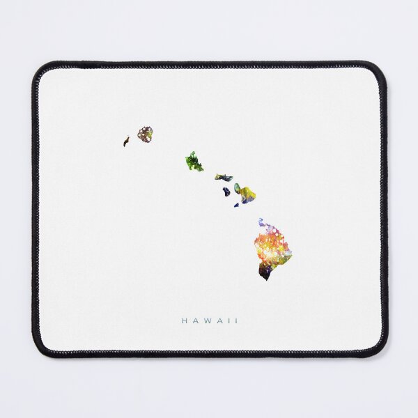 Item preview, Hawaii Map Watercolor Painting designed and sold by InkistPrints.