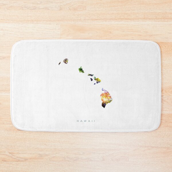 Item preview, Hawaii Map Watercolor Painting designed and sold by InkistPrints.