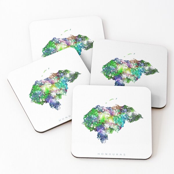 Item preview, Honduras Map Watercolor Painting designed and sold by InkistPrints.