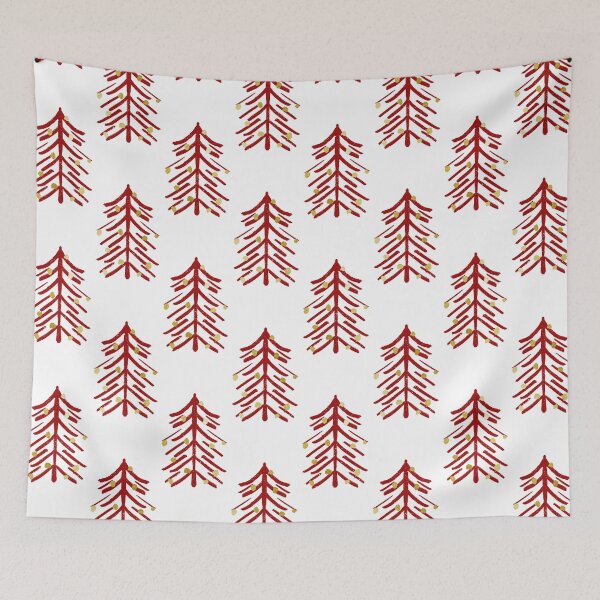 Item preview, Red, white and gold spiky Christmas tree designed and sold by Home Cyn Home.