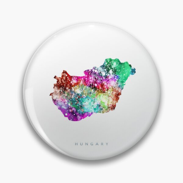 Item preview, Hungary Map Watercolor Painting designed and sold by InkistPrints.