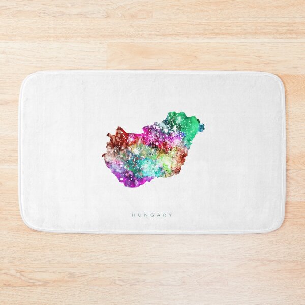 Item preview, Hungary Map Watercolor Painting designed and sold by InkistPrints.
