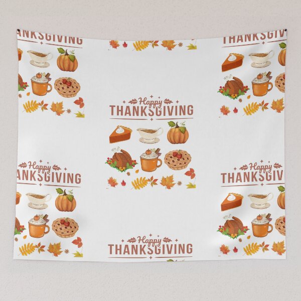 Item preview, Happy Thanksgiving Dinner Menu designed and sold by moderncrazeshop.