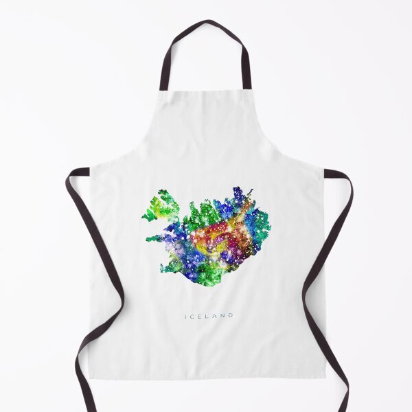 Item preview, Iceland Map Watercolor Painting designed and sold by InkistPrints.