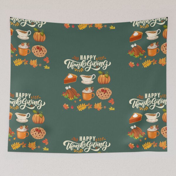 Item preview, Happy Thanksgiving Dinner Menu designed and sold by moderncrazeshop.