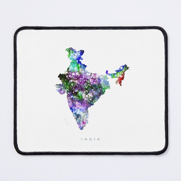 Item preview, India Map Watercolor Painting designed and sold by InkistPrints.
