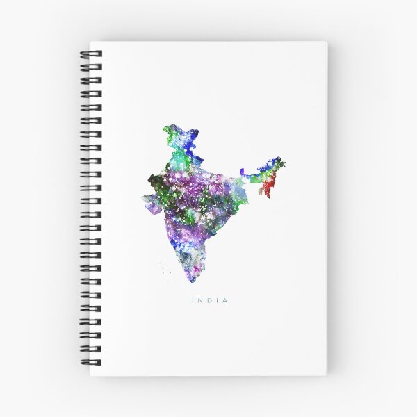 Item preview, India Map Watercolor Painting designed and sold by InkistPrints.