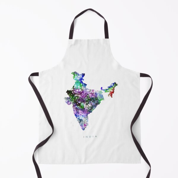 Item preview, India Map Watercolor Painting designed and sold by InkistPrints.