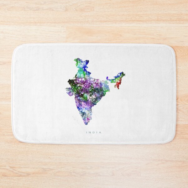 Item preview, India Map Watercolor Painting designed and sold by InkistPrints.