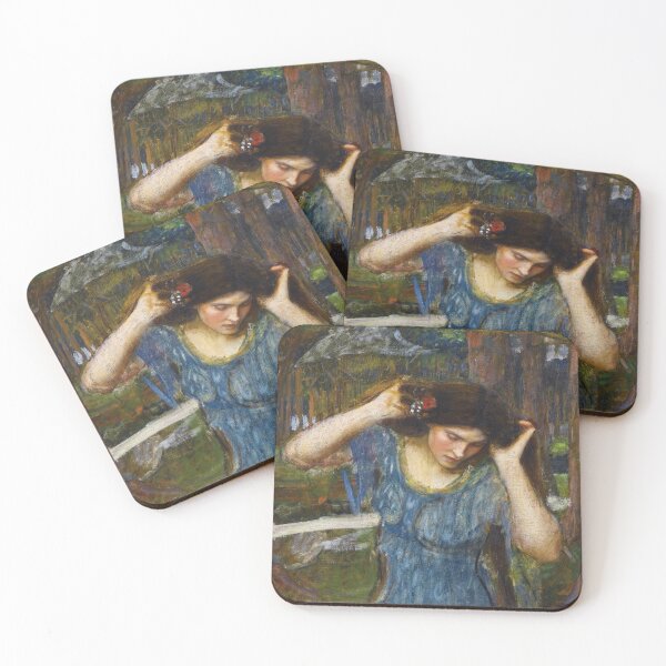 Item preview, Vain Lamorna, A Study for Lamia | John William Waterhouse | 1909 Pre-Raphaelite Art designed and sold by CJET.