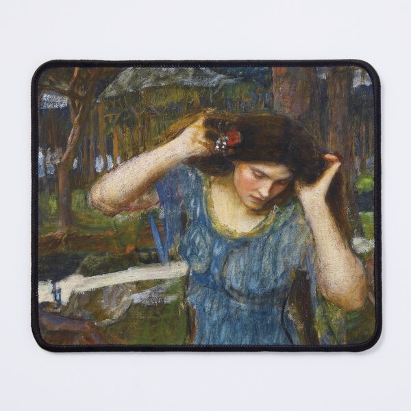 Item preview, Vain Lamorna, A Study for Lamia | John William Waterhouse | 1909 Pre-Raphaelite Art designed and sold by CJET.
